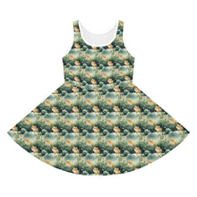 Load image into Gallery viewer, Girls' Sleeveless Sundress - Hamster Garden Party