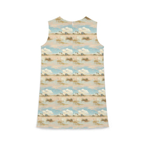 Pastel Ecosystem- Aline Sleeveless Dress