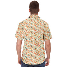 Load image into Gallery viewer, Orange Blossom- Short Sleeve Button Down Shirt