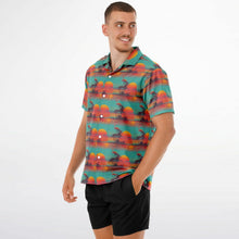 Load image into Gallery viewer, Men's Short Sleeve Button-Down - Pluma Sunset