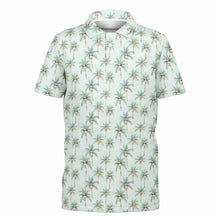 Load image into Gallery viewer, Festive Palms- Unisex Kids Polo Shirt