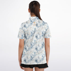 Neutral Tropic Toile- Youth Polo Shirt