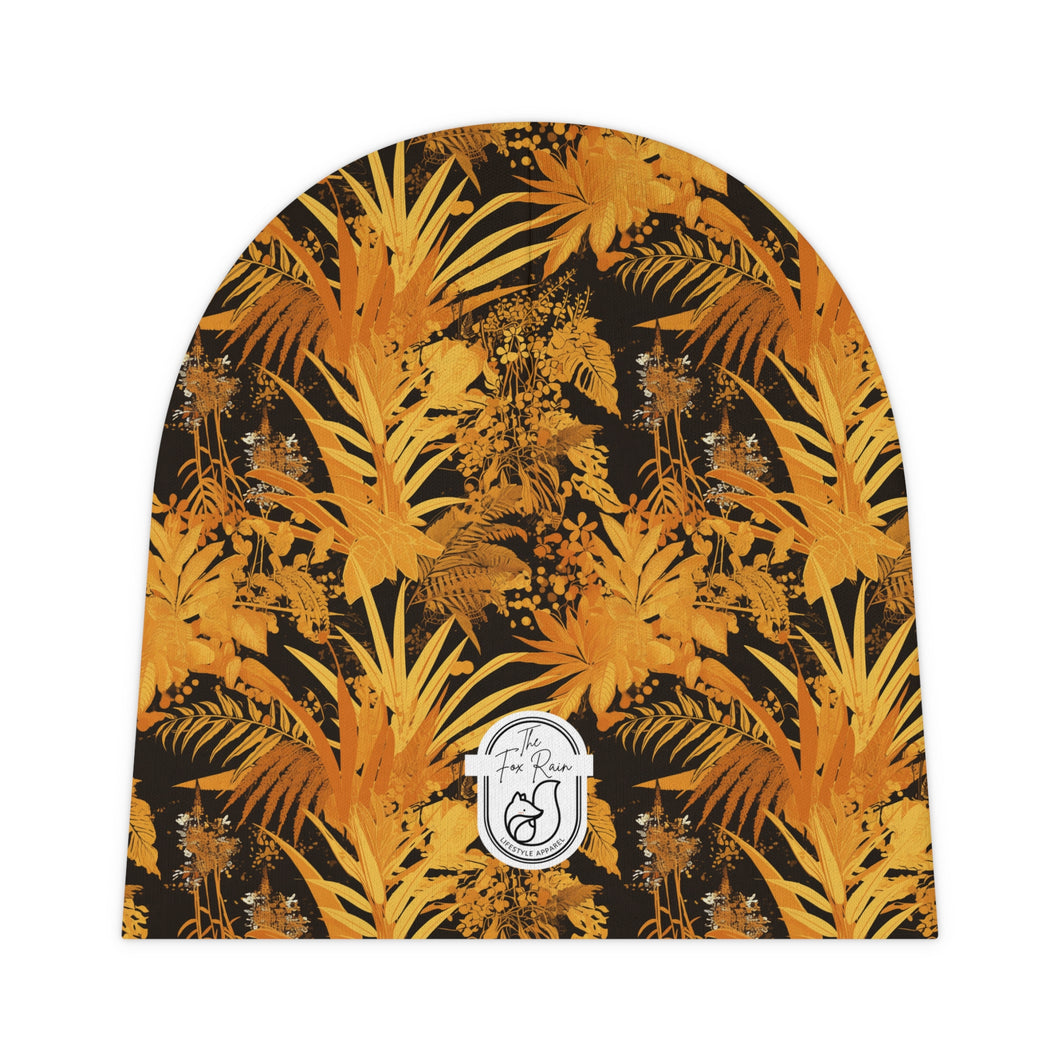 Baby Beanie - Golden Fronds
