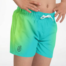 Load image into Gallery viewer, Kids Swim Trunks -Neon Ocean
