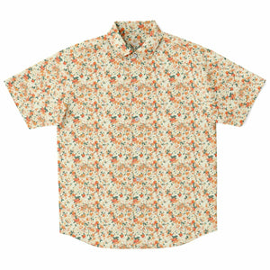 Orange Blossom- Short Sleeve Button Down Shirt