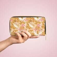 Load image into Gallery viewer, Zipper Wallet - Rosette Cranes
