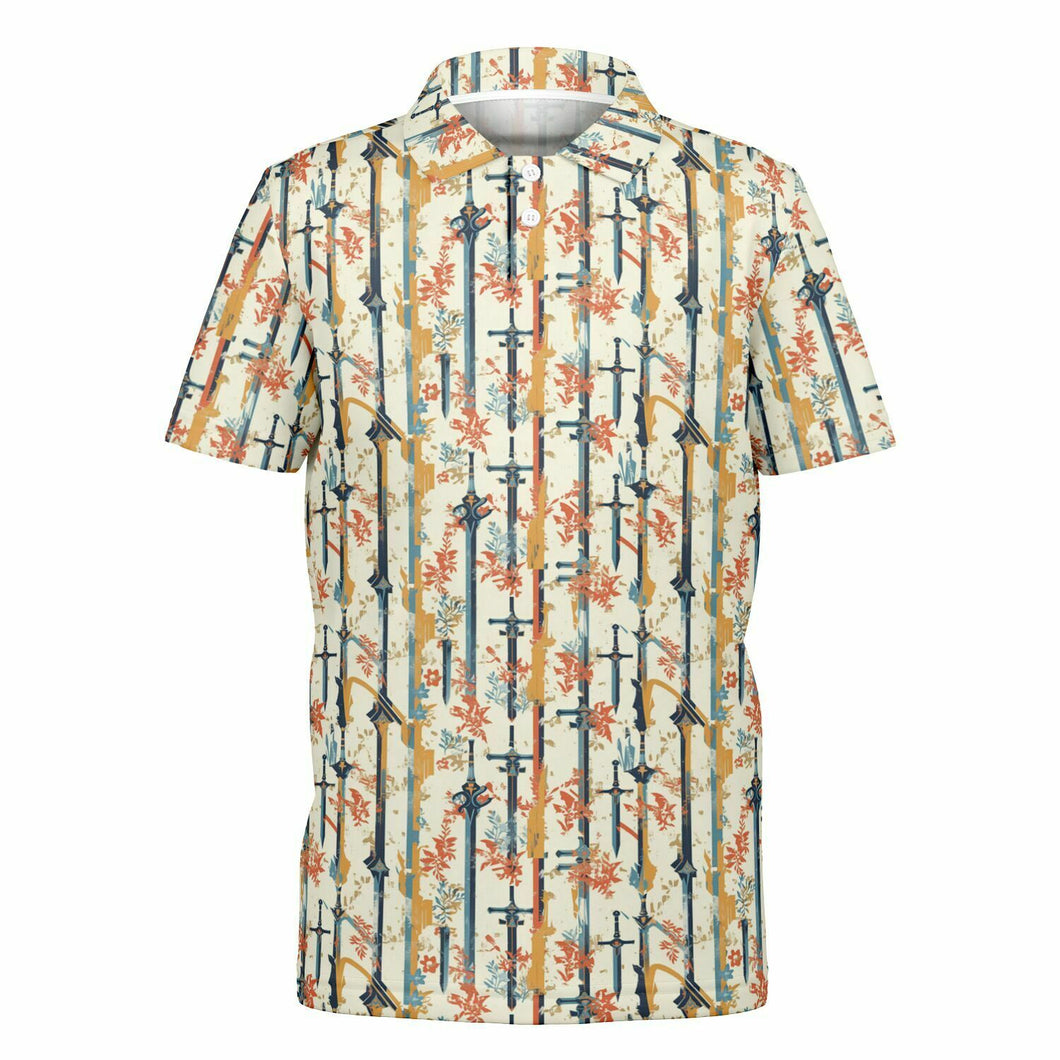 Orange Sword of the Spirit- Kids Polo Shirt