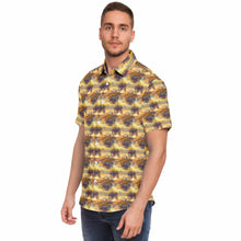 Load image into Gallery viewer, Fire Sky- Men&#39;s Short Sleeve Button Down Shirt
