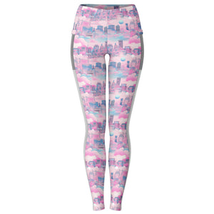 80s City Pop Mesh with Pocket Legging