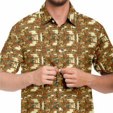 Load image into Gallery viewer, Warm Mid Mod- Mens Short Sleeve Button Down Shirt