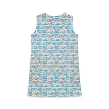 Load image into Gallery viewer, Tropic Cube A-line Sleeveless Dress