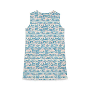 Tropic Cube A-line Sleeveless Dress