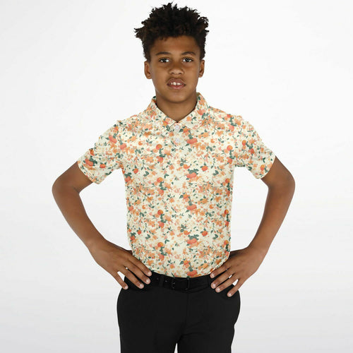 Orange Blossom- Kids Polo Shirt