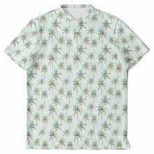 Load image into Gallery viewer, Festive Palms- Mens Blade Collar Polo Shirt