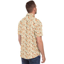 Load image into Gallery viewer, Orange Blossom- Short Sleeve Button Down Shirt