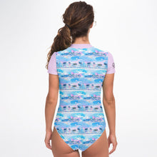 Load image into Gallery viewer, Womens Swim Bodysuit - Chill Wave