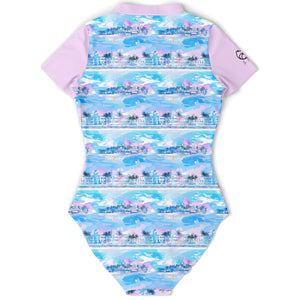 Womens Swim Bodysuit - Chill Wave