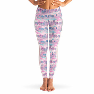 80s City Pop Mesh with Pocket Legging