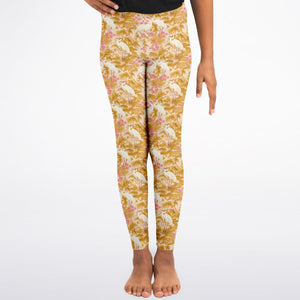 Kids Leggings - Rosette Cranes
