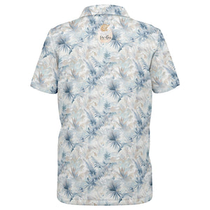 Neutral Tropic Toile- Youth Polo Shirt