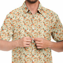 Load image into Gallery viewer, Orange Blossom- Short Sleeve Button Down Shirt