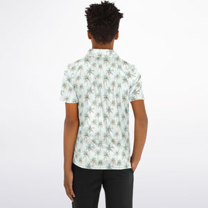 Festive Palms- Unisex Kids Polo Shirt
