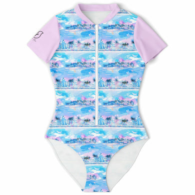 Womens Swim Bodysuit - Chill Wave