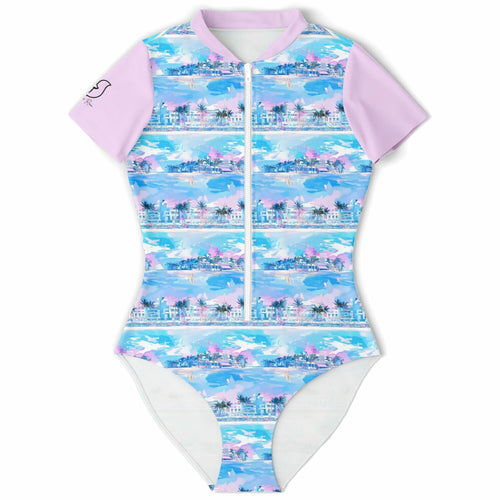 Womens Swim Bodysuit - Chill Wave