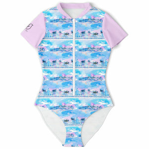 Womens Swim Bodysuit - Chill Wave