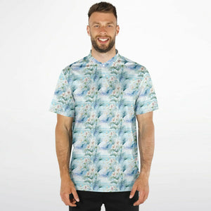 Floral Tropics- Blade Collar Polo Shirt