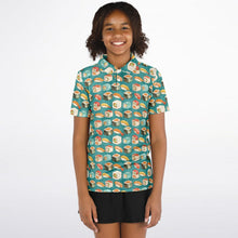 Load image into Gallery viewer, Sushi Print- Youth Polo Shirt