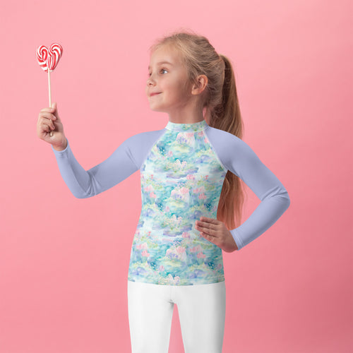 Water Lily Dragon- UPF 50+ Kids Rash Guard