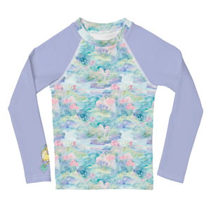 Water Lily Dragon- UPF 50+ Kids Rash Guard