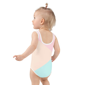 Pastel La Playa - Print Kids Swimsuit
