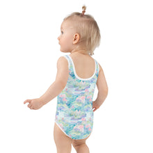 Load image into Gallery viewer, Water Liliy- Print Kids Swimsuit
