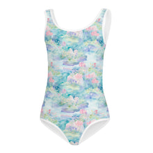 Load image into Gallery viewer, Water Liliy- Print Kids Swimsuit