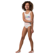 Load image into Gallery viewer, Art Deco Beach- Print Kids Swimsuit