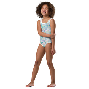 Water Liliy- Print Kids Swimsuit