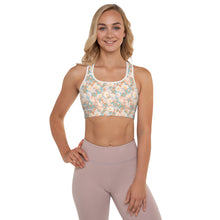 Load image into Gallery viewer, Orange Blossom- Padded Sports Bra