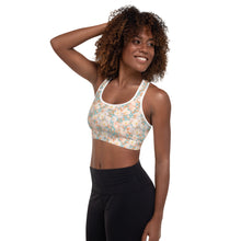 Load image into Gallery viewer, Orange Blossom- Padded Sports Bra