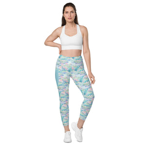 Water Lily- Leggings with pockets