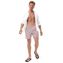 Load image into Gallery viewer, Art Deco Beach- Men&#39;s Swim Trunks