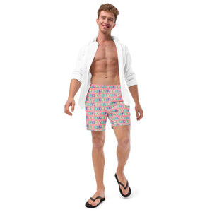 Art Deco Beach- Men's Swim Trunks