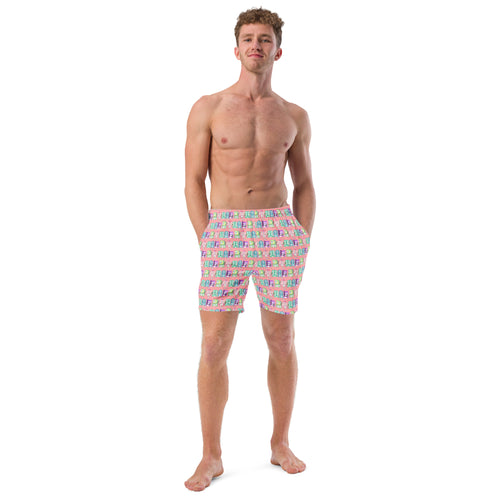 Art Deco Beach- Men's Swim Trunks