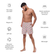 Load image into Gallery viewer, Art Deco Beach- Men&#39;s Swim Trunks