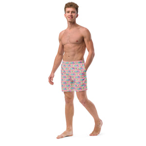 Art Deco Beach- Men's Swim Trunks