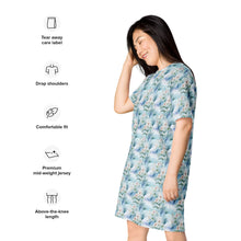 Load image into Gallery viewer, Tropic Floral- Tshirt dress