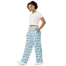 Load image into Gallery viewer, Tropical Sojourn -unisex adult wide leg lounge pants