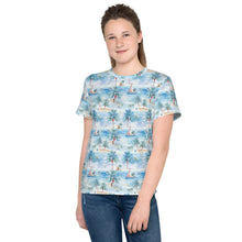 Load image into Gallery viewer, Tropic Sojourn- Youth crew neck t-shirt