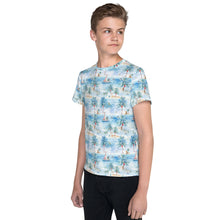 Load image into Gallery viewer, Tropic Sojourn- Youth crew neck t-shirt